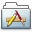 Applications Folder Graphite Smooth Icon 32x32 png